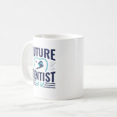 Mug Futur étudiant de l'école dentaire dentiste (Devant gauche)
