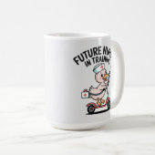 Mug Futur infirmier en formation Canard mignon (Devant droit)