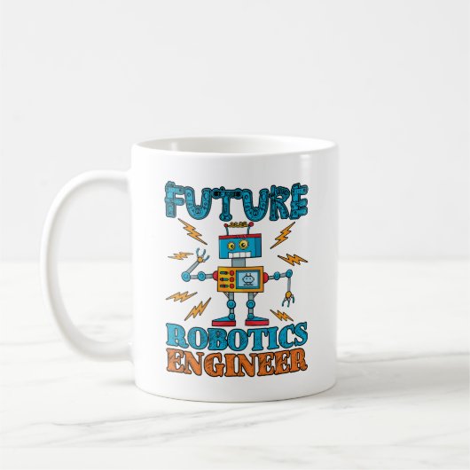 Mug Futur ingénieur en robotique (Gauche)