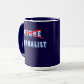 Mug Futur journaliste pas plus (Devant gauche)