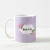 Mug Futur mariée floral aquarelle classique pour une f (Gauche)