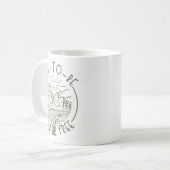 Mug Futur Mariée Sauvage Et Libre Camping Enterrement  (Devant gauche)