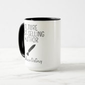 Mug Futur Meilleur Cadeau Auteur De Vente Pour Un Nouv (Devant gauche)