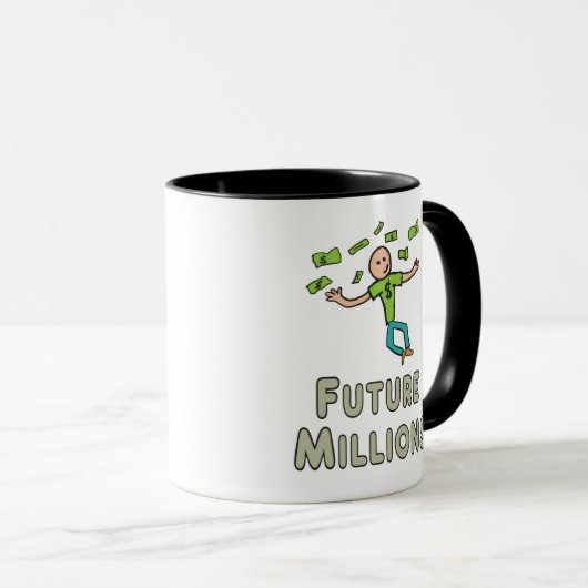 Mug Futur Millionnaire (Millions) (Devant droit)