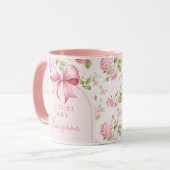 Mug Futur Mme | Baby Shower Coquette Rose Thé (Devant gauche)