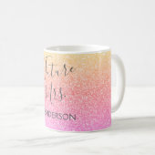 Mug Futur Mme Parties scintillant Mariée Café ou Tea C (Devant droit)