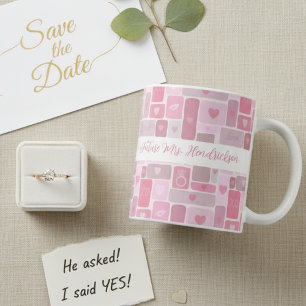 Mug Futur Mme Pink Engagement Écriture Moderne