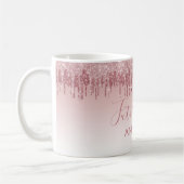 Mug Futur Mme Rose Gold - Mariée Parties scintillant r (Gauche)
