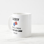 Mug Futur Nouveau Père drôle en droit Cadeau (Devant gauche)