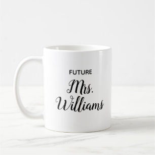 Mug Futur personnalisé Mme Gift pour mariée Nouvelle f