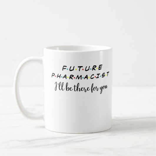 Mug Futur pharmacien, Étudiant en pharmacie, Funny Sch (Gauche)