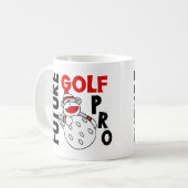 Mug Futur singe de chaussette de professionnel de golf (Devant gauche)