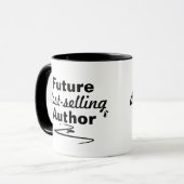 Mug Future auteur de Best-seller, encre drip (Devant gauche)