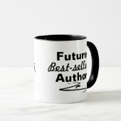 Mug Future auteur de Best-seller, encre drip (Devant droit)