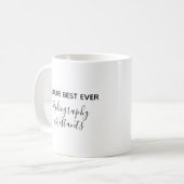Mug Future Best Ever Radiographie assistants typograph (Devant gauche)