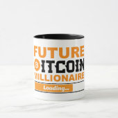 Mug Future Bitcoin millionnaire Chargement (Centre)