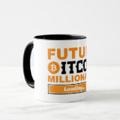 Mug Future Bitcoin millionnaire Chargement (Devant gauche)