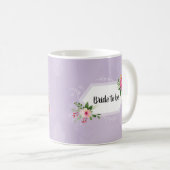 Mug Future bride aquarelle florale shower de mariage c (Devant droit)