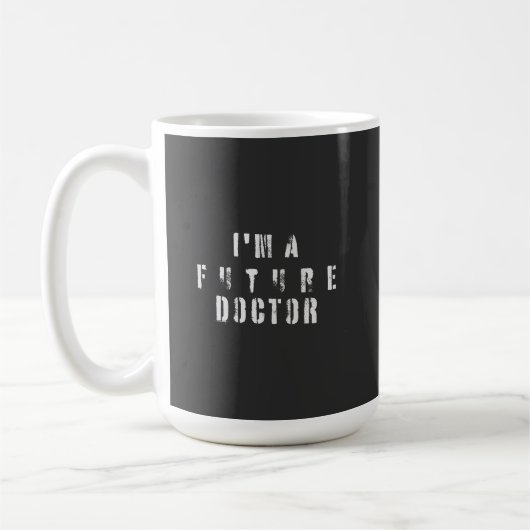 Mug Future Doctor Grunge Typography Design (Gauche)
