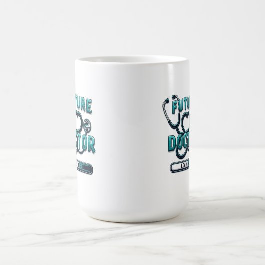 Mug Future Doctor Loading - Cadeau étudiant Médicale (Centre)