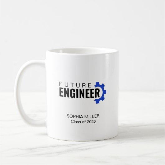 Mug Future Engineer Personalized Graduation (Gauche)
