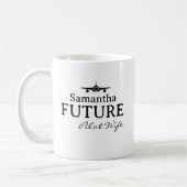 Mug Future épouse de pilote Avion Mariage simple (Gauche)