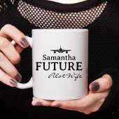 Mug Future épouse de pilote Avion Mariage simple