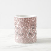 Mug Future le nom de Gold Glitter Monogram de Mme Rose (Centre)