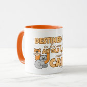 Mug Future Madame folle Funny Saying Design de chat (Devant gauche)