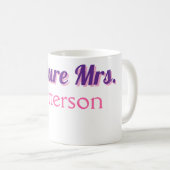 Mug Future Mme ajouter nommariée mariage enterrement d (Devant droit)