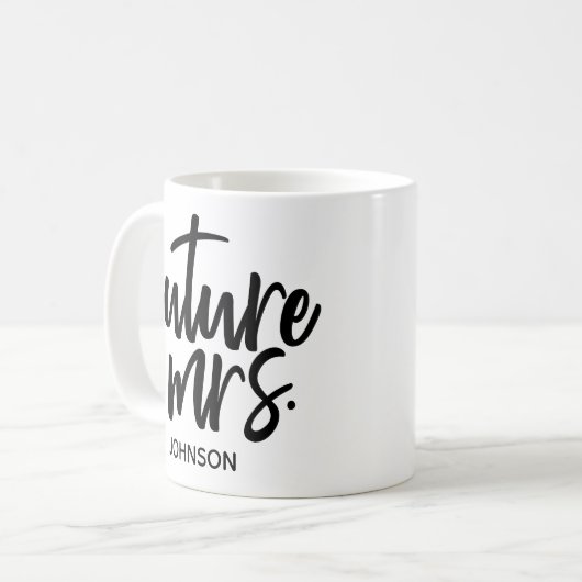 Mug Future Mme, cadeau de mariage, future mariée (Devant gauche)