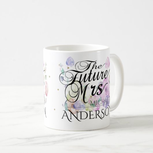 Mug Future Mme faite sur commande Calligraphy (Devant droit)