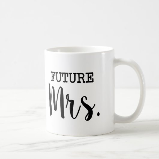 Mug Future Mme jeune mariée drôle (Droite)