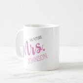 Mug Future Mme Nom personnalisé de fiançailles (Devant gauche)