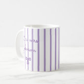 Mug Future Mme personnalisée rayure fiancée future mar (Devant gauche)