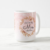 Mug Future Mme Rose Gold Pink Parties scintillant Fête (Devant droit)
