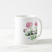 Mug Future Mme vintage florale Customizable (Devant droit)
