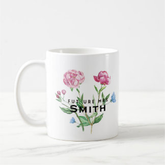 Mug Future Mme vintage florale Customizable
