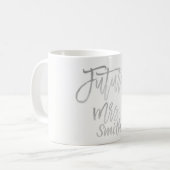 Mug FUTURE MRS. Silver Nom Écriture Moderne Personnali (Devant gauche)