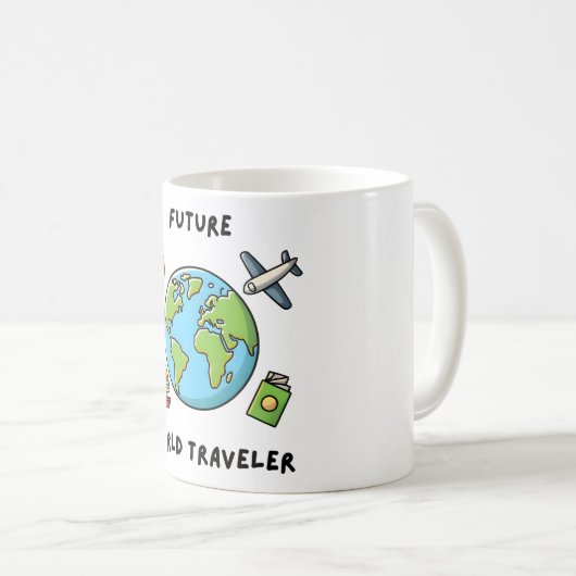 Mug Future World Traveller Adventure Keepsaké (Devant droit)