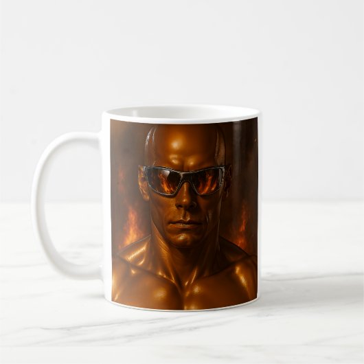 Mug Futuristic android design (Gauche)