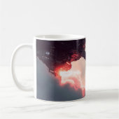 Mug Futuristic platforms in the clouds at twilight (Gauche)