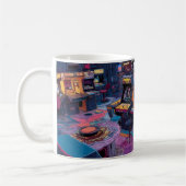 Mug Futuristic Retro Arcade in Outer Space (Gauche)