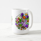 Mug Futuristic Ride: Psychedelic Car Journey (Devant droit)