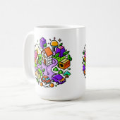 Mug Futuristic Ride: Psychedelic Car Journey (Devant gauche)
