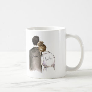 Mug Futurs M. et Mme homme de cheveux noirs et jeune