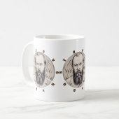 Mug Fyodor Dostoevsky Portrait autocollant cadeau (Devant gauche)
