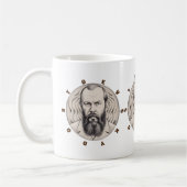 Mug Fyodor Dostoevsky Portrait autocollant cadeau (Gauche)