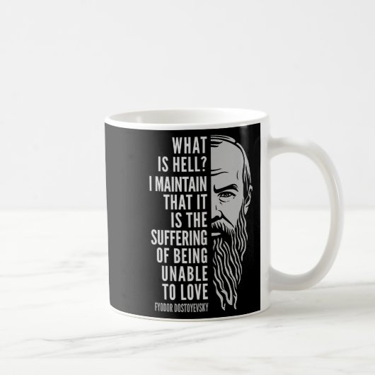 Mug Fyodor Dostoyevsky Portrait & Citation Inspira (Droite)