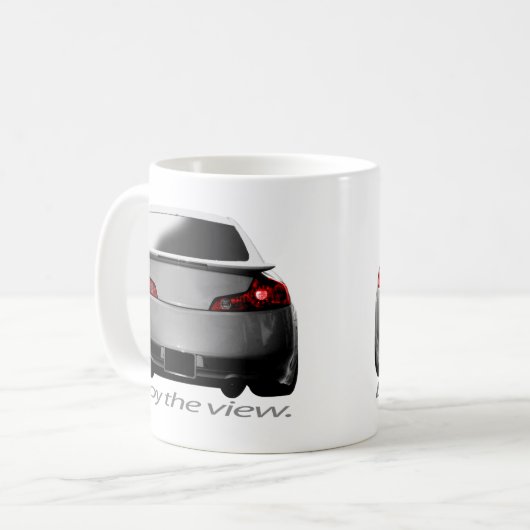 Mug G35 "apprécient la vue. " (Devant gauche)